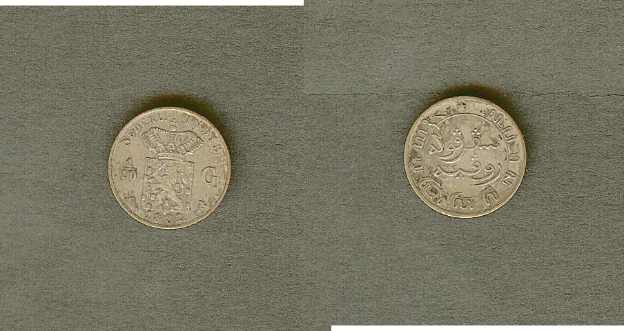 Indies Netherlandaise 1/10 gulden 1882 TTB+